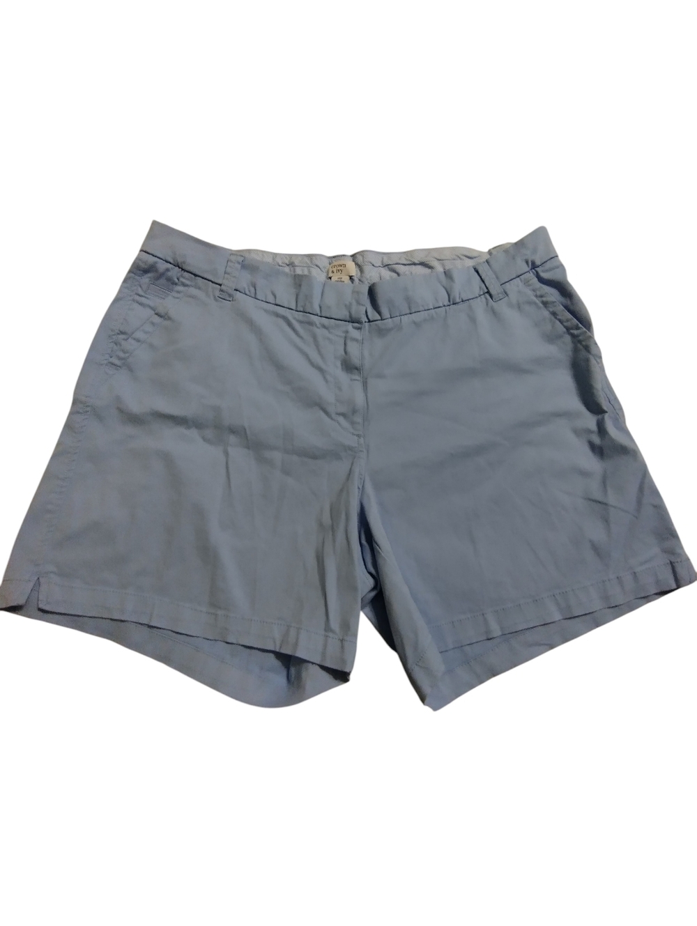 Crown & Ivy Light Blue Women's Casual Chino Shorts 18 W Summer